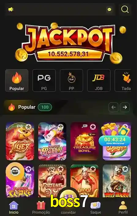 Promoções Especiais no boss7 App
